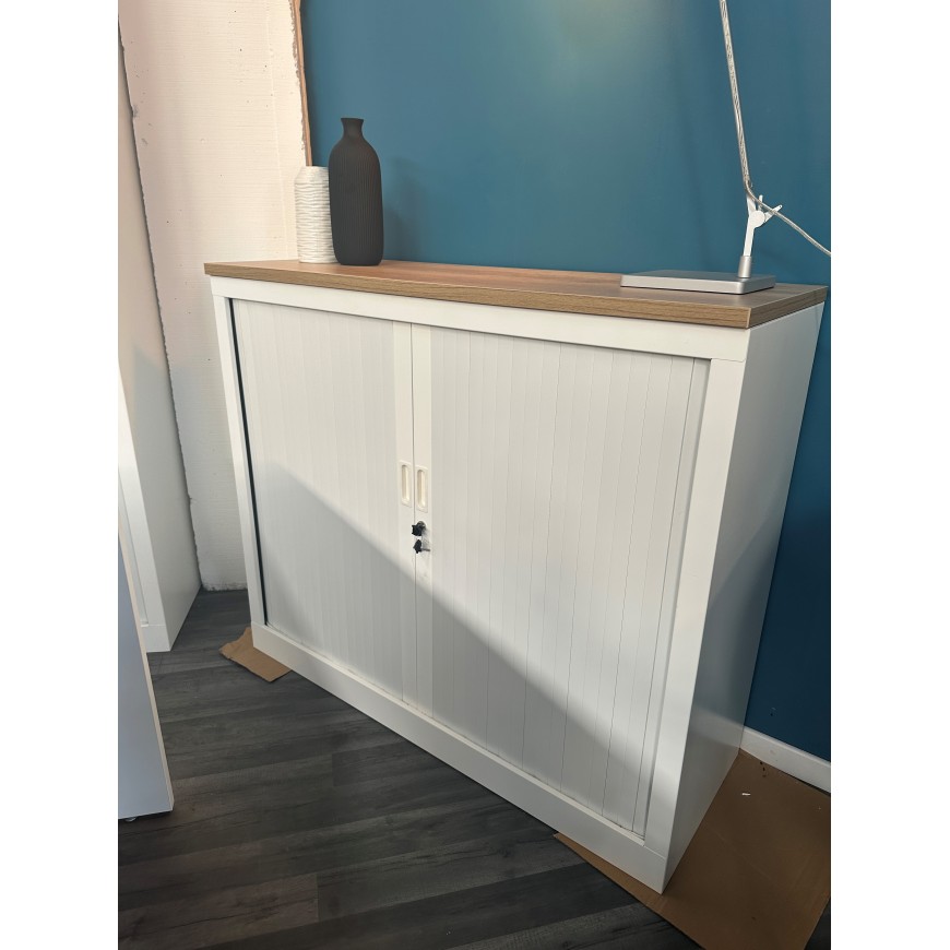 Armoire basse Vinco blanche