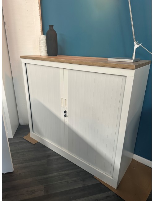 Armoire basse Vinco blanche