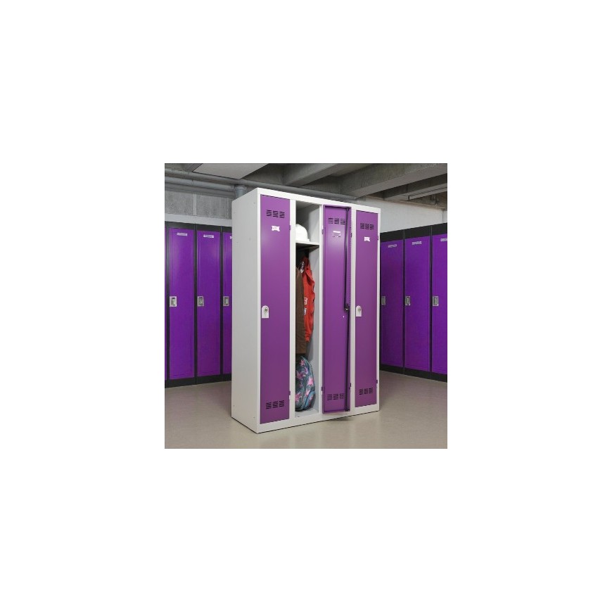 Vestiaire métallique industrie propre 4 personnes