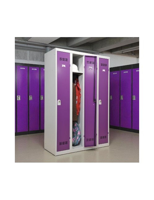 Vestiaire métallique industrie propre 4 personnes