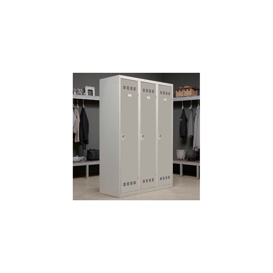 Vestiaire métallique industrie propre 3 personnes