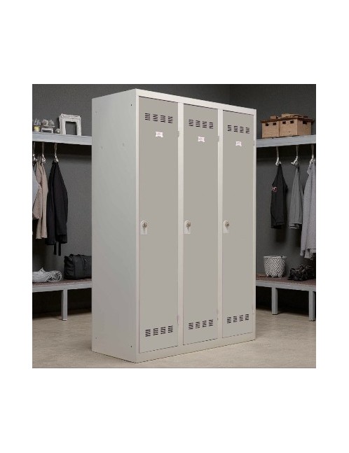 Vestiaire métallique industrie propre 3 personnes