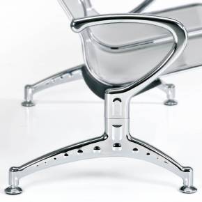 Poutre d'accueil chromé