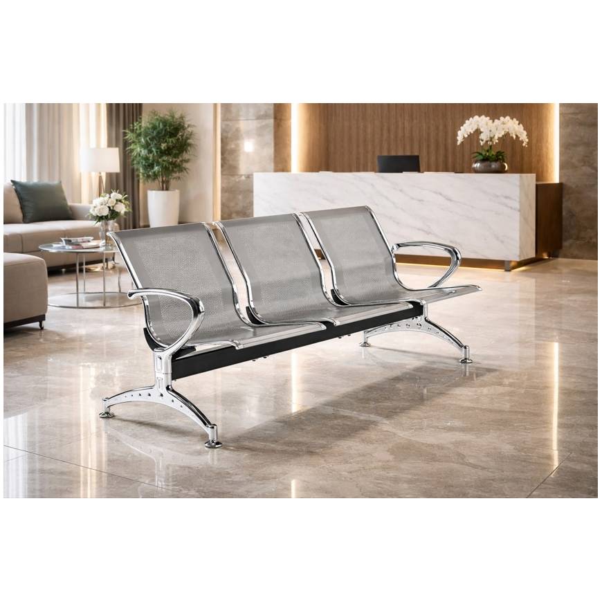 Poutre d'accueil chromé