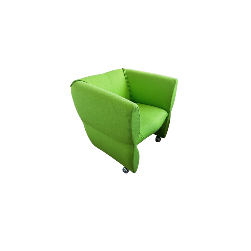 Fauteuil d'accueil sur roulettes