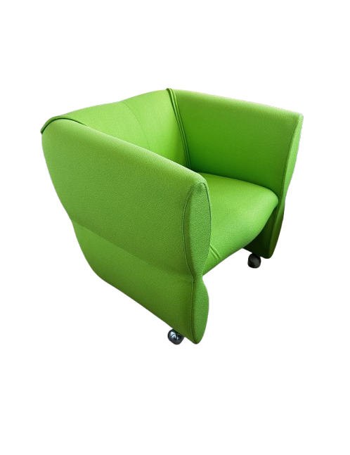 Fauteuil d'accueil sur roulettes