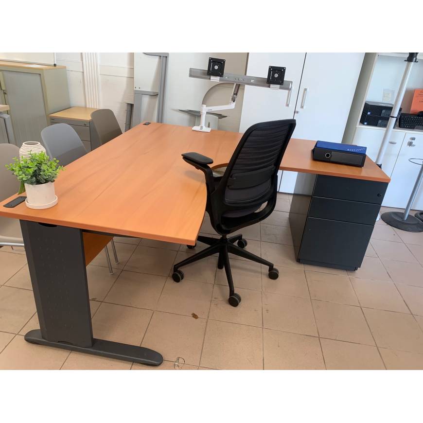 Bureau retour 180 cm