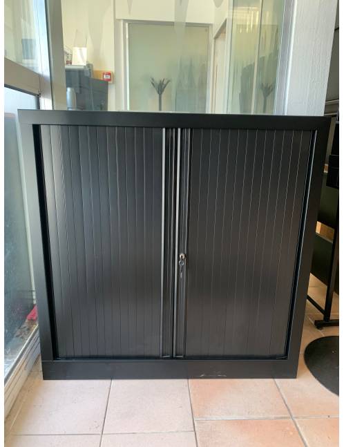 Armoire basse noire L 100  cm