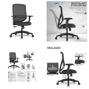 Fauteuil ergonomique Florence