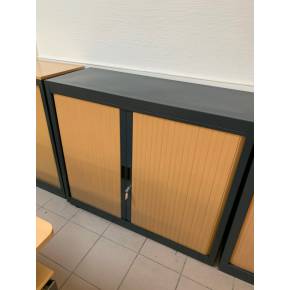 Armoire basse bicolore