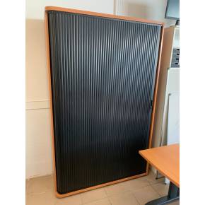 Armoire haute bicolore en bois