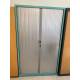 Armoire haute verte et grise