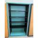 Armoire haute verte et grise