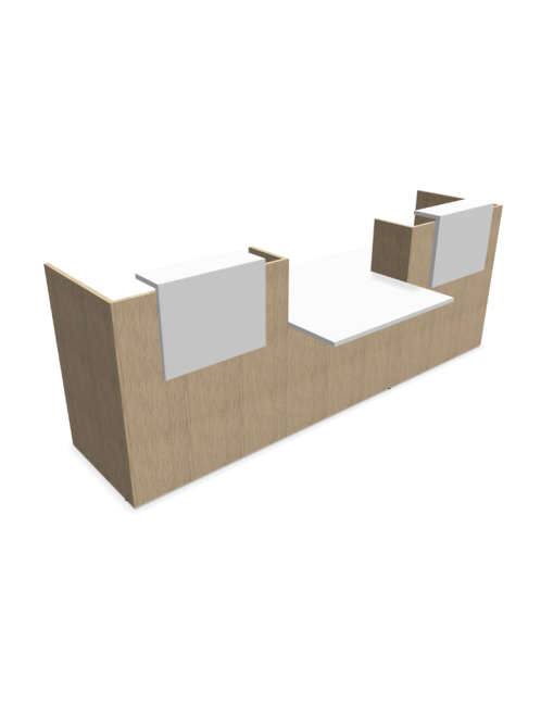 Comptoir avec accueil PMR L300cm