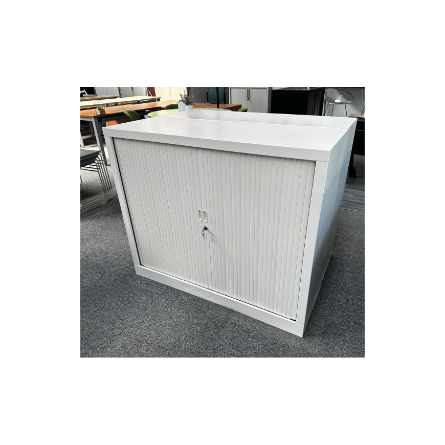 Armoire basse Vinco blanche