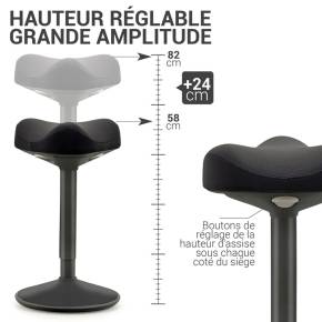 Tabouret de bureau dynamique