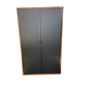 Armoire haute bicolore en bois