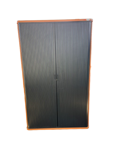 Armoire haute bicolore en bois