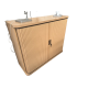 Armoire basse bois 3