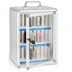 Coffret Armoire rangement 24 téléphones portable Serrure Alu Vitré