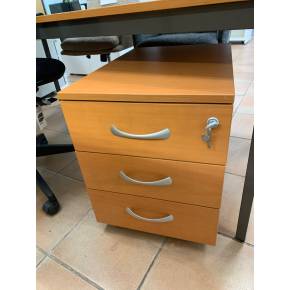 Caisson mobile merisier -...