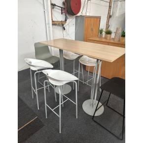 Table haute chene fil