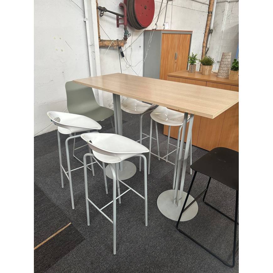 Table haute chene fil