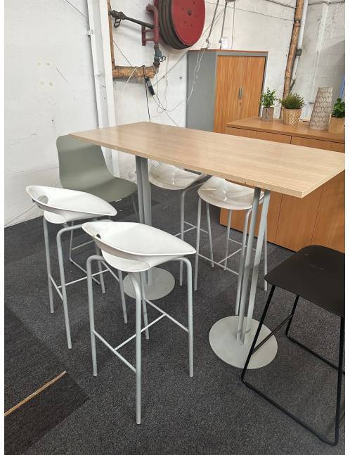 Table haute chene fil