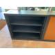 armoire basse Vinco anthracite merisier
