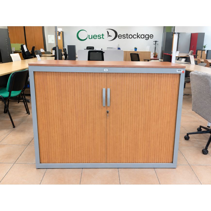 armoire basse JG Group bicolore