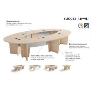 Grande table de conférence prestige
